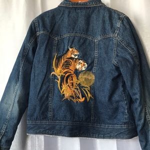 Vintage Sherpa Lined Denim Jacket